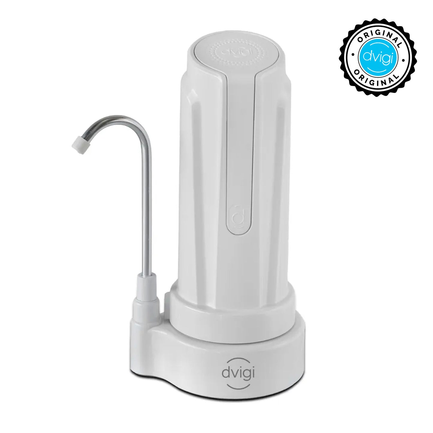 Purificador de agua Dvigi Aqua sobre mesada