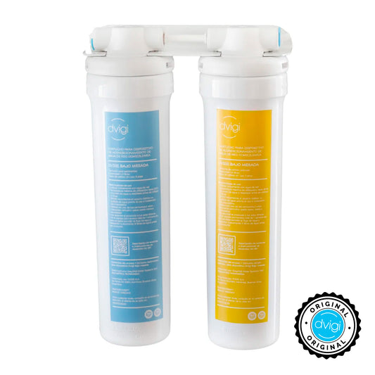 Purificador de agua Dvigi bajo mesada carbón y sedimentos