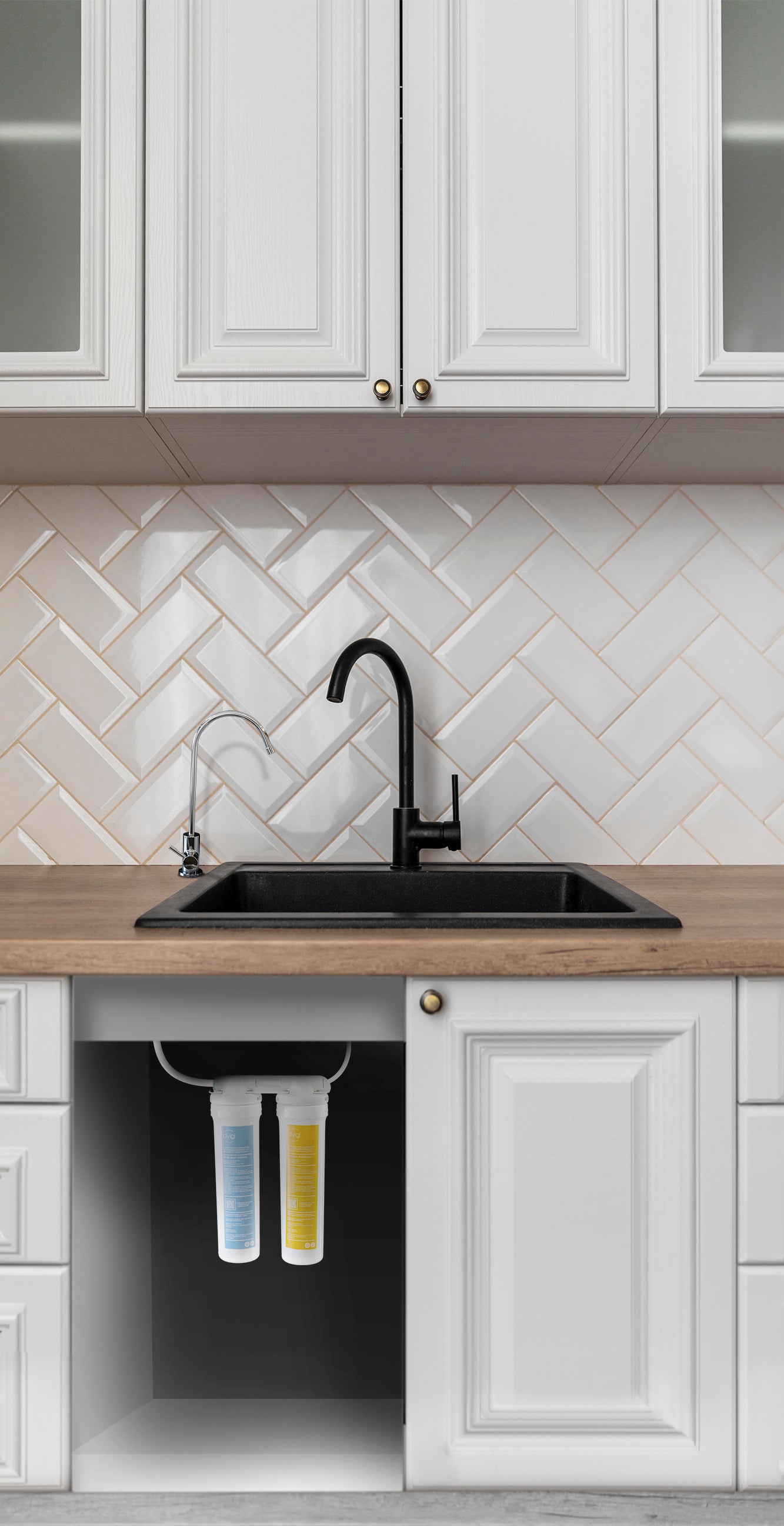 Purificador de agua Dvigi bajo mesada carbón y sedimentos