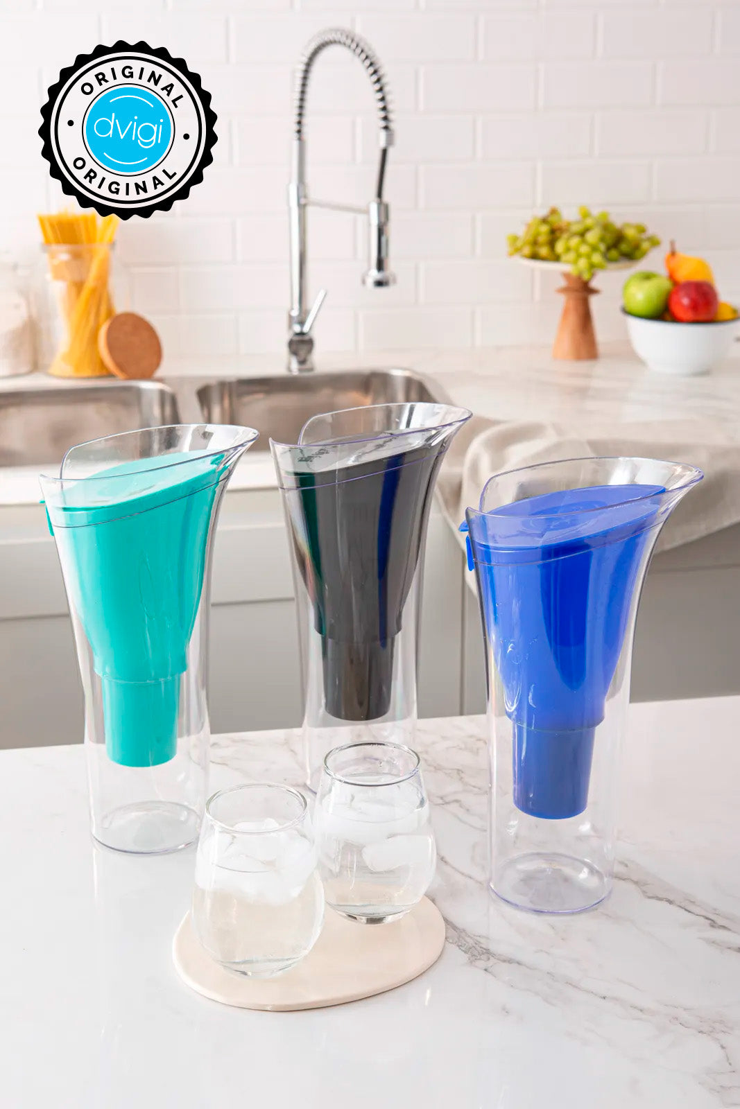 Jarra con filtro purificador de agua Dvigi