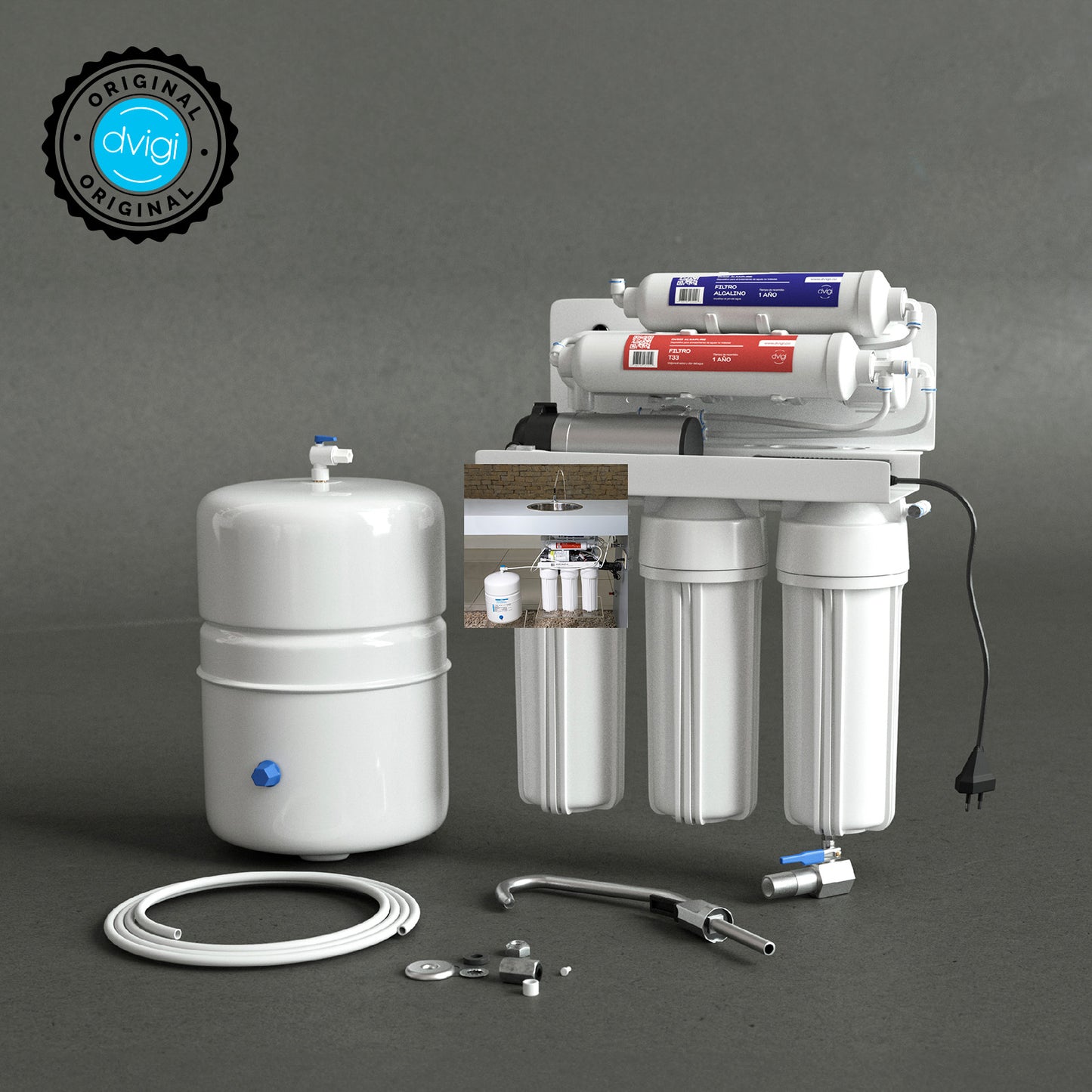 Filtro Purificador de Agua por Ósmosis Inversa DVIGI OSMO PURE